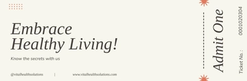 Free Minimalist Tickets Template to Edit Online