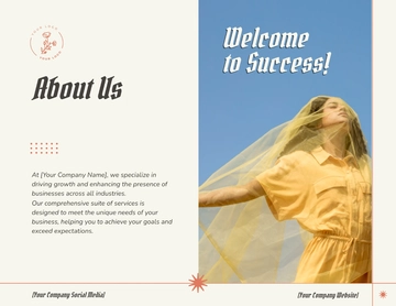 Free Minimalist Brochure Template to Edit Online