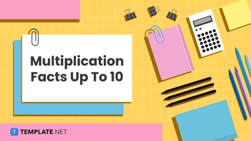 Free Multiplication Facts Up To 10 to Edit Online