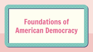 Free Foundations of American Democracy to Edit Online