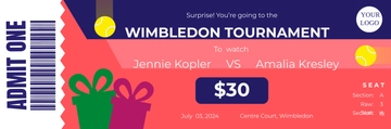 Free Tennis Game Gift Ticket Template to Edit Online Free Tennis Game Gift Ticket Template to Edit Online