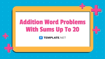 Free Addition Word Problems With Sums Up To 20 to Edit Online