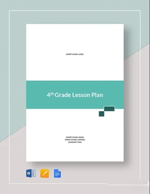 4th Grade Lesson Plan Template