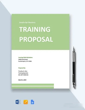 IT Training Proposal Template IT Training Proposal Template