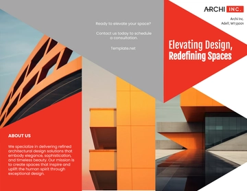 Free Refined Architecture Brochure Template to Edit Online