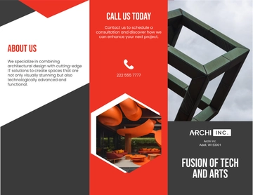 Free Thunder Architecture Brochure Template to Edit Online