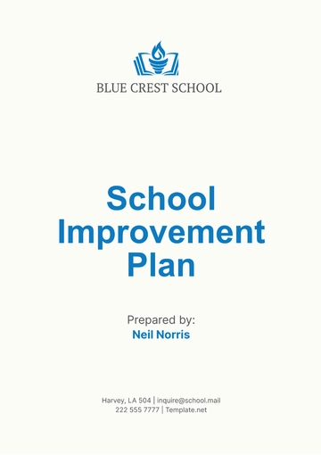 Free School Improvement Plan Template to Edit Online