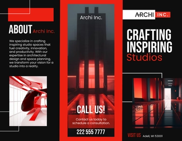 Free Architecture Studio Brochure Template to Edit Online