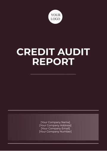 Free Credit Audit Report Template to Edit Online