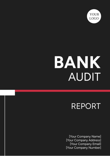 Free Bank Audit Report Template to Edit Online