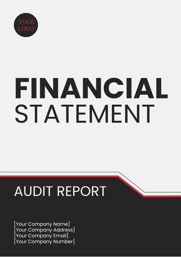 Free Financial Statement Audit Report Template to Edit Online