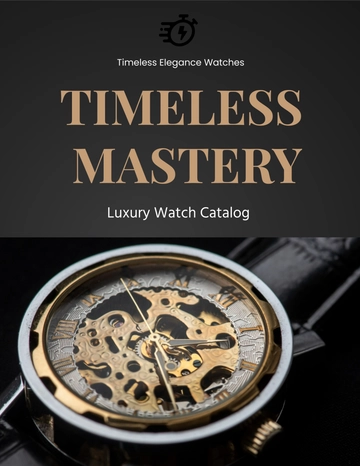 Free Luxury Watch Catalog Template to Edit Online