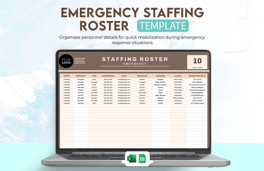 Emergency Staffing Roster Template