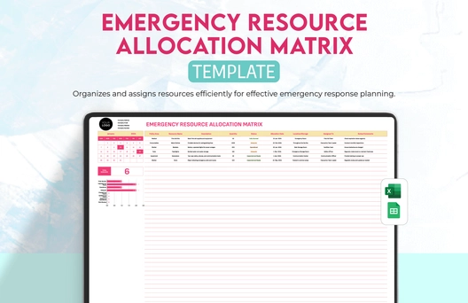 Emergency Resource Allocation Matrix Template