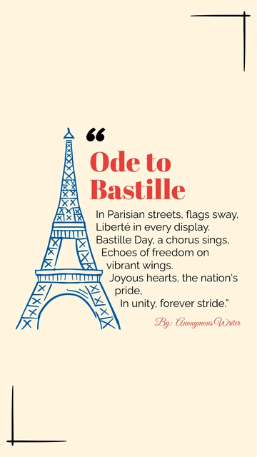 Free Bastille Day Quote Template to Edit Online
