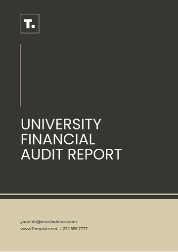 Free University Financial Audit Report Template to Edit Online