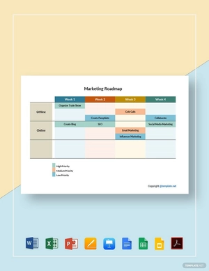 Sample Marketing Roadmap Template