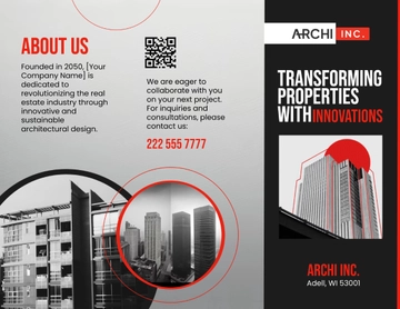 Free Real Estate Architecture Brochure Template to Edit Online