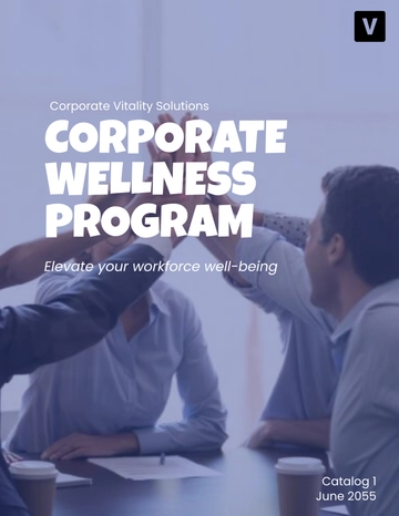Free Corporate Wellness Program Catalog Template to Edit Online