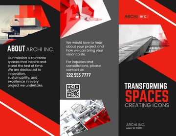 Free Architecture Project Brochure Template to Edit Online