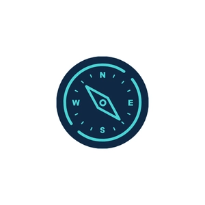 Free Glowing Compass Icon to Edit Online