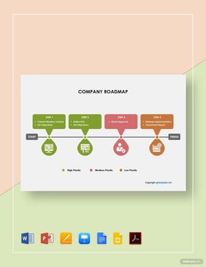 Simple Company Roadmap Template