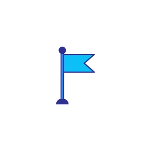 Free Blue Flag Icon to Edit Online