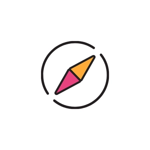 Free Compass Needle Icon to Edit Online