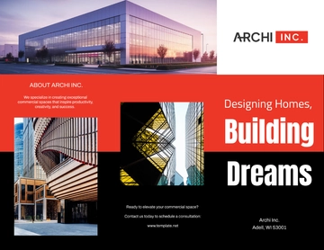 Free Commercial Architecture Brochure Template to Edit Online