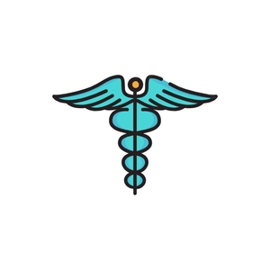 Free Caduceus Medical Icon to Edit Online