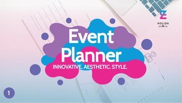 Free Event Planner Presentation Template to Edit Online