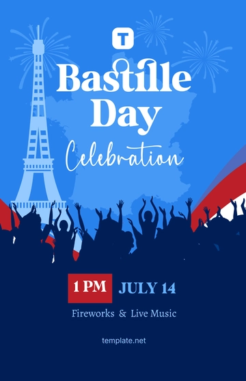 Free Bastille Day Poster Template to Edit Online Free Bastille Day Poster Template to Edit Online