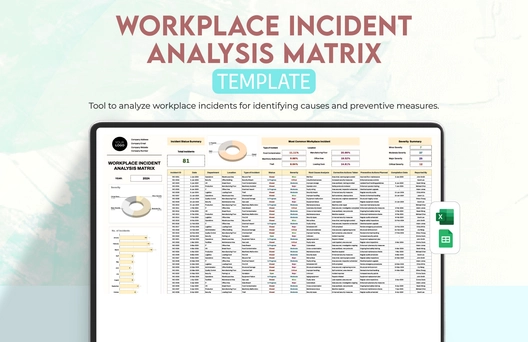 Workplace Incident Analysis Matrix Template