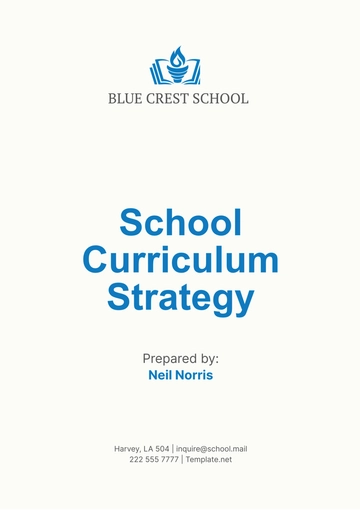 Free School Curriculum Strategy Template to Edit Online