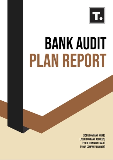 Free Bank Audit Plan Report Template to Edit Online