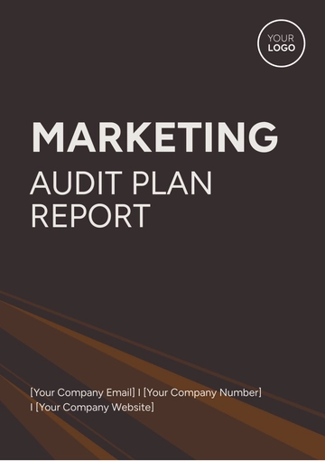 Free Marketing Audit Plan Report Template to Edit Online