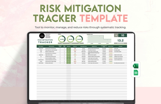 Risk Mitigation Tracker Template