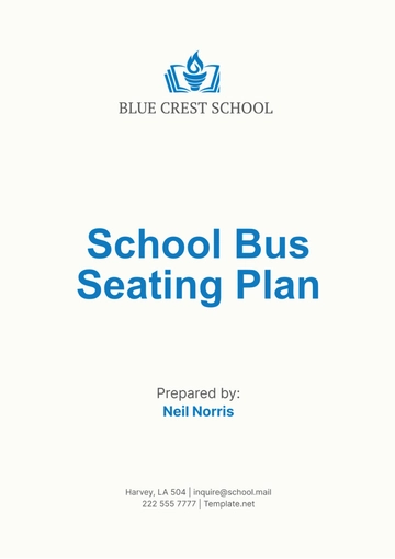 Free School Bus Seating Plan Template to Edit Online