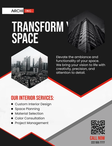 Free Architecture Interior Flyer Template to Edit Online