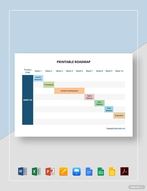 Simple Printable Roadmap Template
