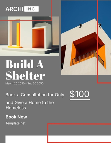 Free Architecture Fundraiser Flyer Template to Edit Online