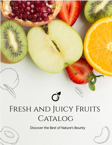 Free Fruits Catalog Template to Edit Online