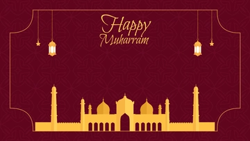 Free Muharram Banner Background Template to Edit Online