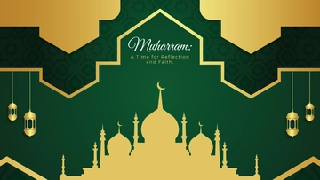 Free Muharram Design Background Template to Edit Online