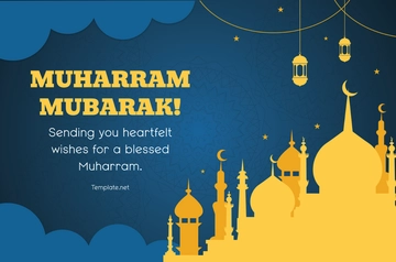 Free Muharram Banner Template to Edit Online