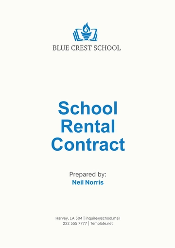Free School Rental Contract Template to Edit Online