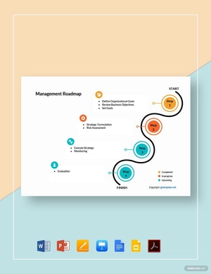 Simple Management Roadmap Template