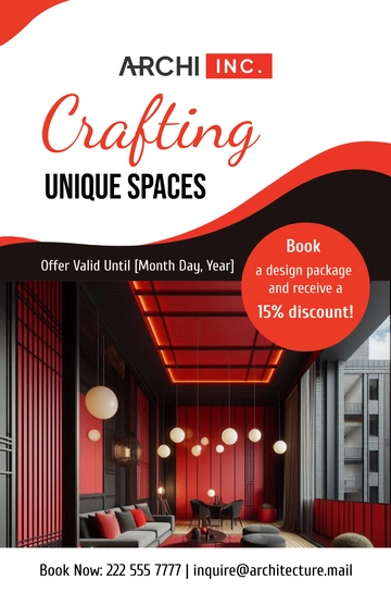 Free Architecture Promotional Poster Template to Edit Online