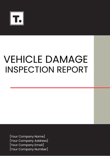 Free Vehicle Damage Inspection Report Template to Edit Online