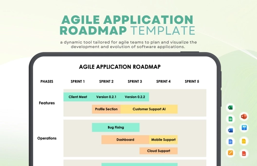 Agile Application Roadmap Template